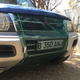 A mock up, as we worked to find the exact mounting points we would use on the Pajero. Note how the net extends well below the bumper.